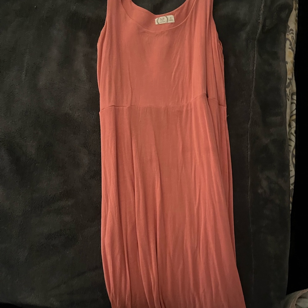 Maurices Coral Sleeveless Maxi Dress